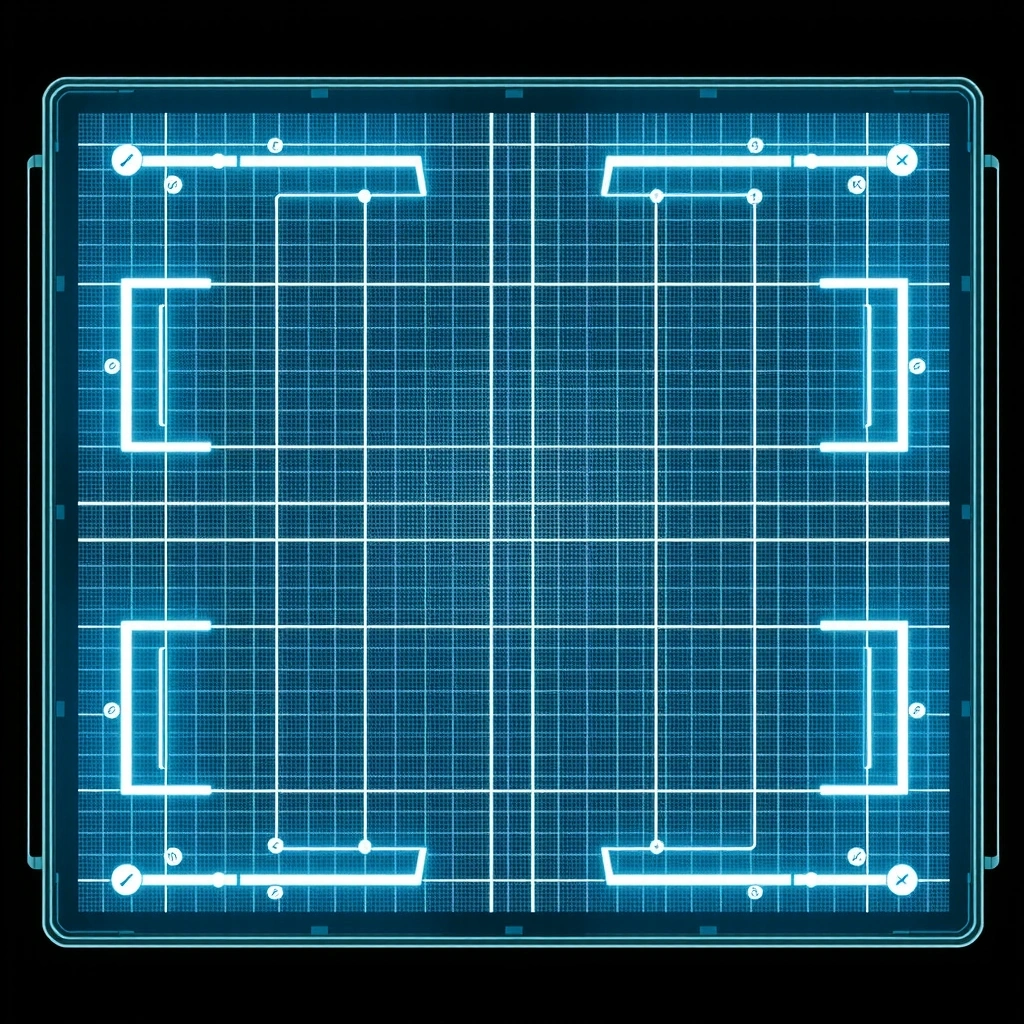 Retro-futuristic grid background